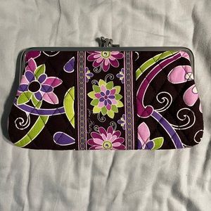 Vera Bradley Purple Punch Clutch Wallet